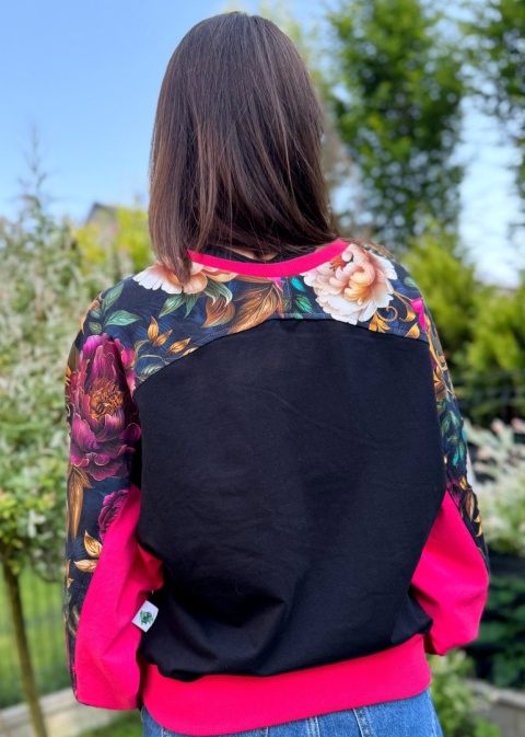 Bluza Butterfly NIGHT GARDEN FUKSJA