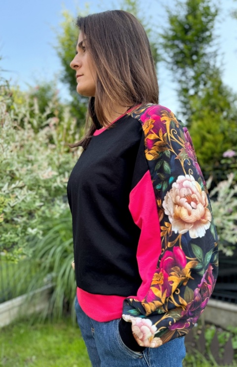 Bluza Butterfly NIGHT GARDEN FUKSJA