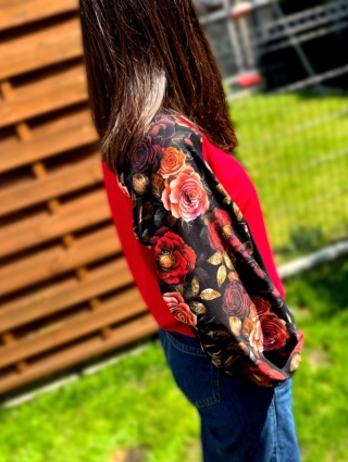Bluza Butterfly NIGHT GARDEN MALINA