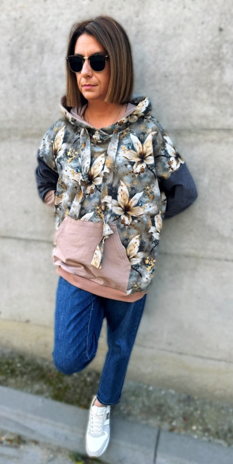 Bluza dresowa oversize SMOKY BLOSSOM