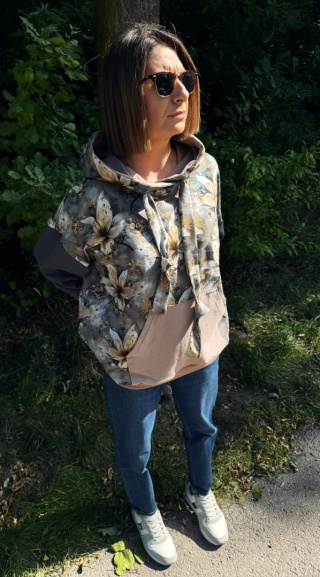 Bluza dresowa oversize SMOKY BLOSSOM