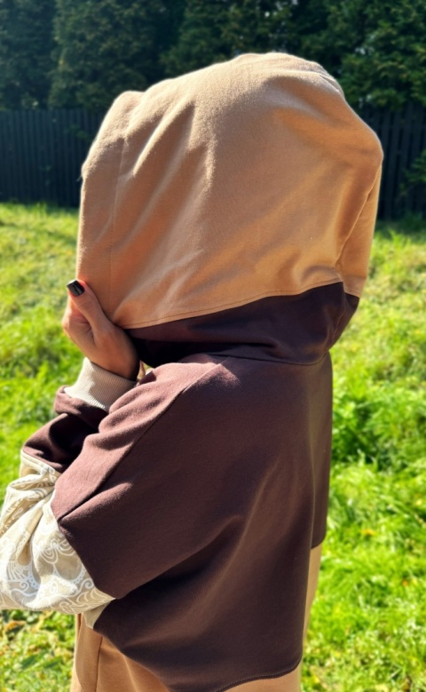 Bluza dresowa oversize LACE CHOCO