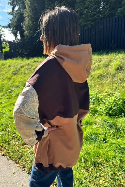 Bluza dresowa oversize LACE CHOCO