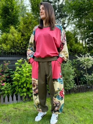 Bluza butterfly FLOWER KHAKI