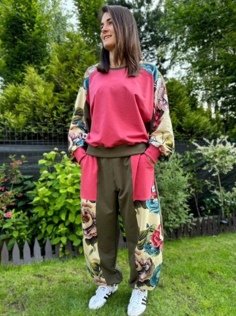 Bluza butterfly FLOWER KHAKI