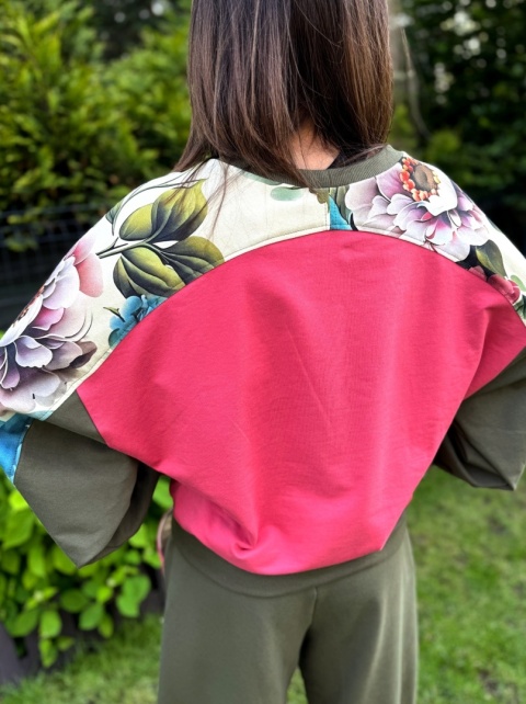 Bluza butterfly FLOWER KHAKI