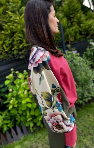 Bluza butterfly FLOWER KHAKI