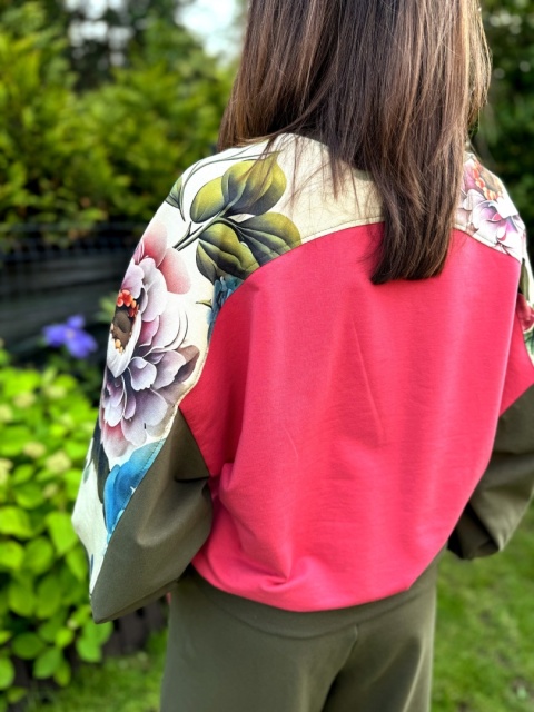Bluza butterfly FLOWER KHAKI