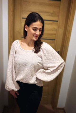 Bluzka muślinowa MIST beige