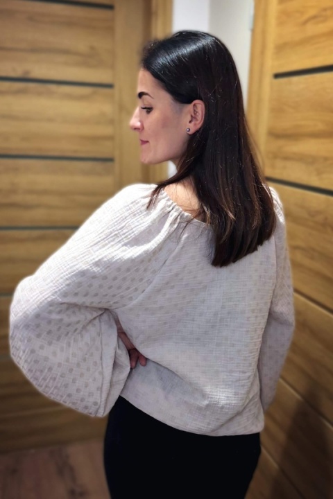 Bluzka muślinowa MIST beige