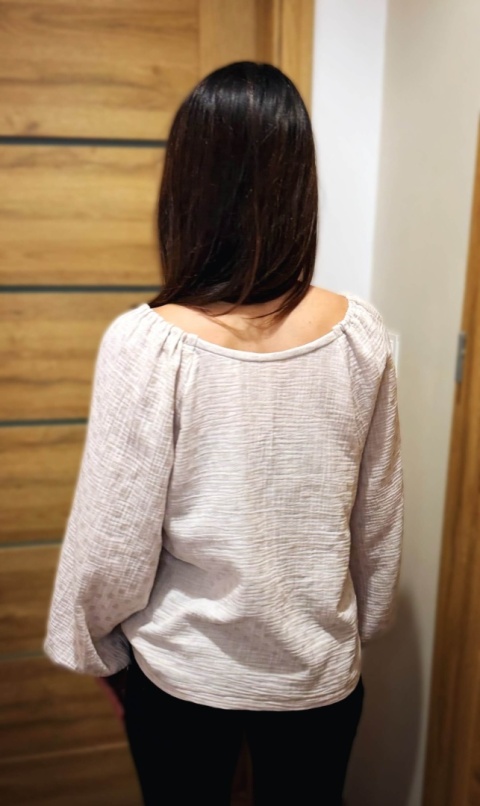 Bluzka muślinowa MIST beige