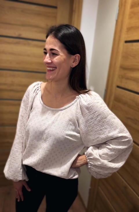 Bluzka muślinowa MIST beige