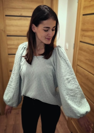 Bluzka muślinowa MIST mint