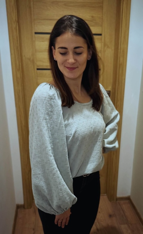 Bluzka muślinowa MIST mint