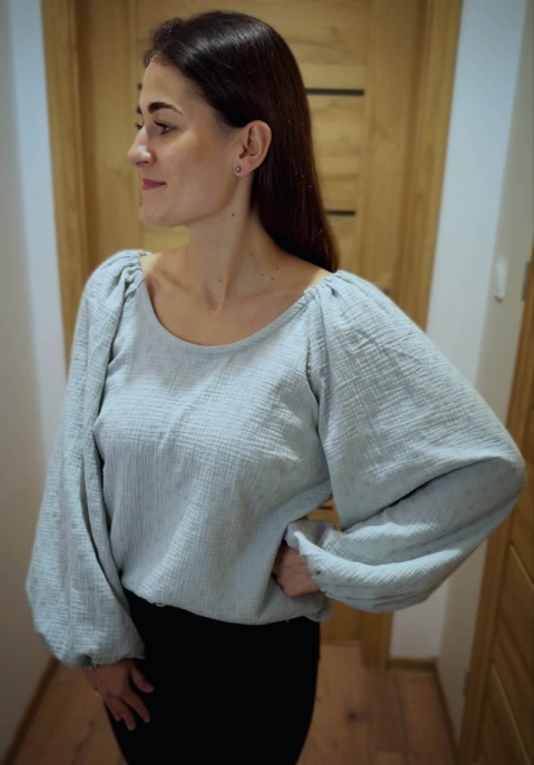 Bluzka muślinowa MIST mint