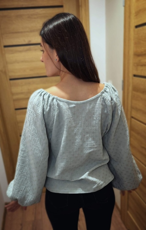 Bluzka muślinowa MIST mint