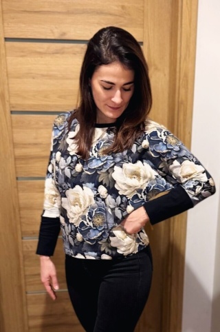 Bluzka bawełniana AURA quiet garden