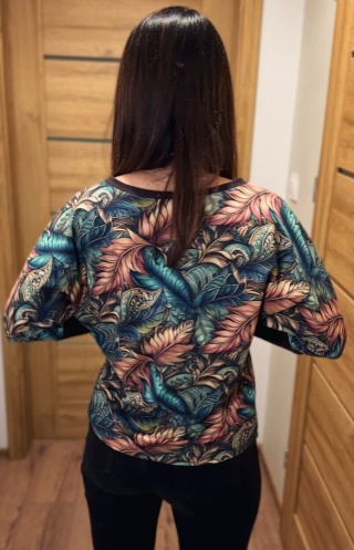 Bluzka bawełniana AURA leaf