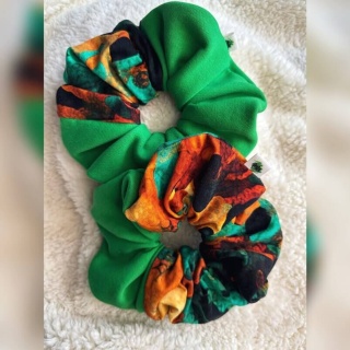Box Prezentowy - Scrunchie maxi Leopard GREEN