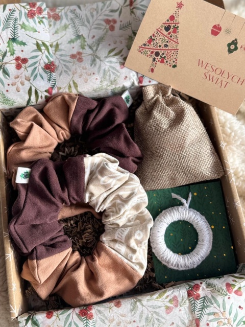 Box Prezentowy - Scrunchie maxi CHOCO