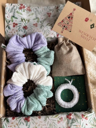 Box Prezentowy - Scrunchie maxi LAVENDER Sweater