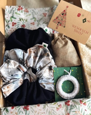 Box Prezentowy - Scrunchie maxi BLACK