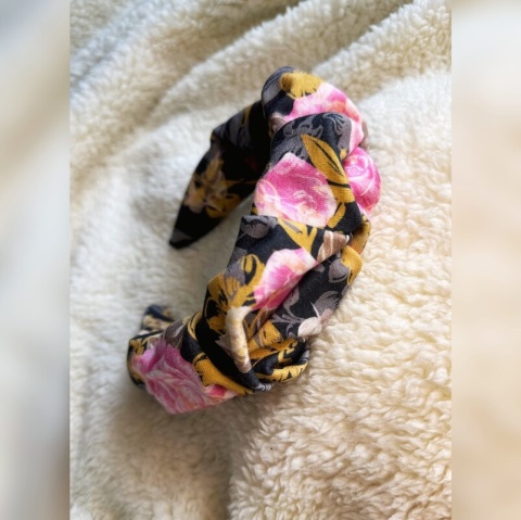 Box Prezentowy - Opaska marszczona Flower ROSE