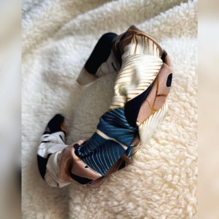 Box Prezentowy - Opaska marszczona Monster BEIGE