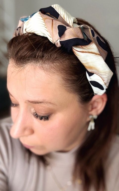 Box Prezentowy - Opaska marszczona Monster BEIGE