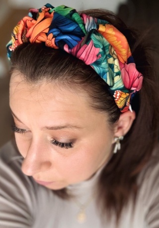 Opaska marszczona ORANGE Garden