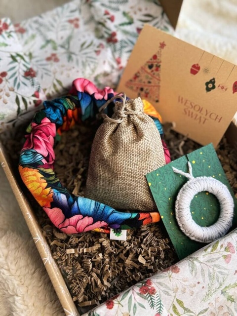 Box Prezentowy - Opaska marszczona ORANGE Garden