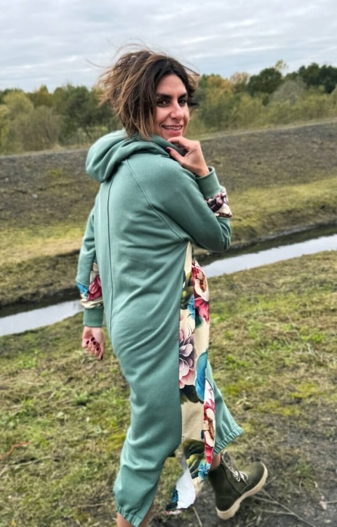 Sukienka bawełniana NOTHING MORE khaki