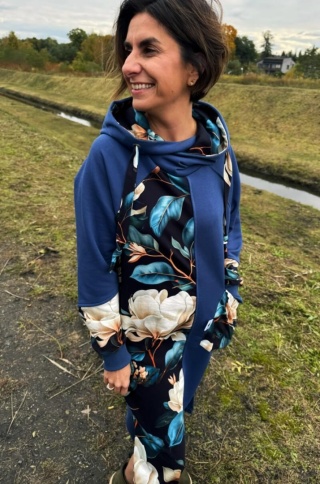 Sukienka bawełniana NOTHING MORE indygo