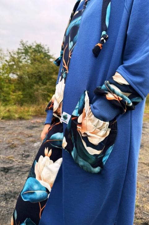 Sukienka bawełniana NOTHING MORE indygo