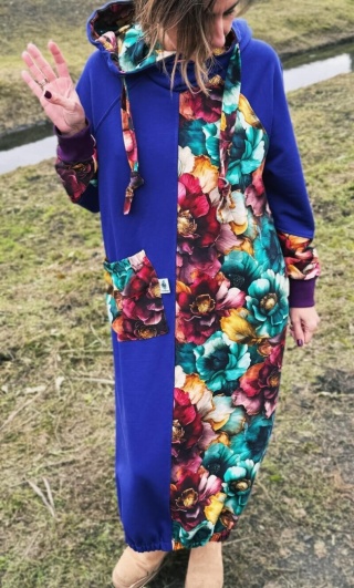 Sukienka bawełniana NOTHING MORE violet