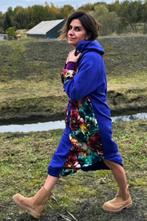 Sukienka bawełniana NOTHING MORE violet