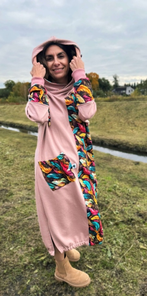 Sukienka bawełniana NOTHING MOORE rose