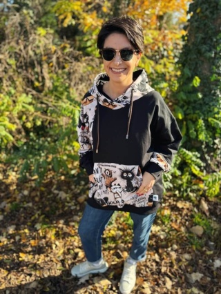 Bluza dresowa oversize MEOW&CHILL