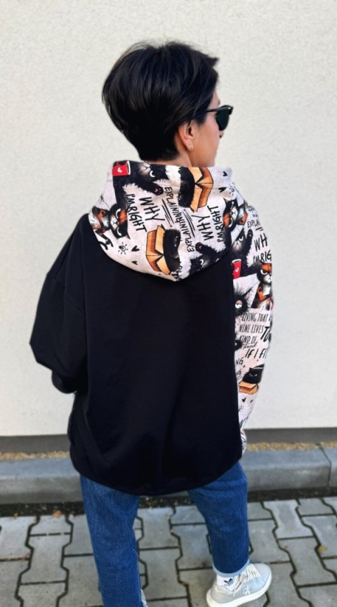 Bluza dresowa oversize MEOW&CHILL