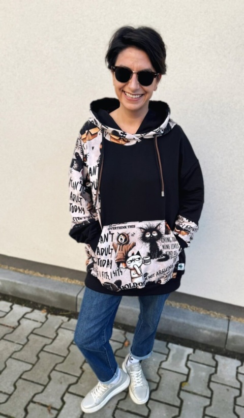 Bluza dresowa oversize MEOW&CHILL