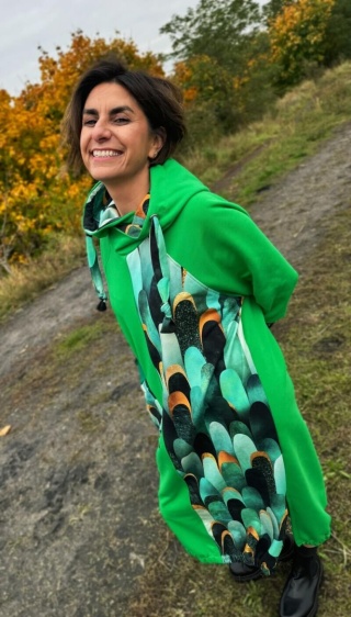 Sukienka bawełniana NOTHING MORE green