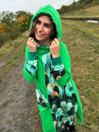 Sukienka bawełniana NOTHING MORE green