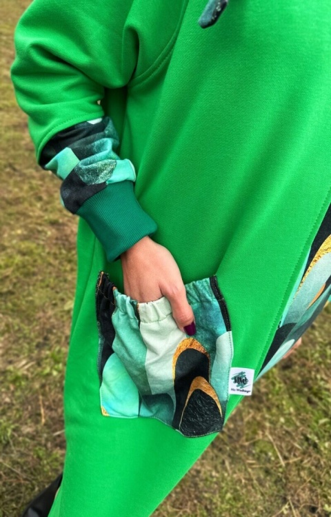 Sukienka bawełniana NOTHING MORE green