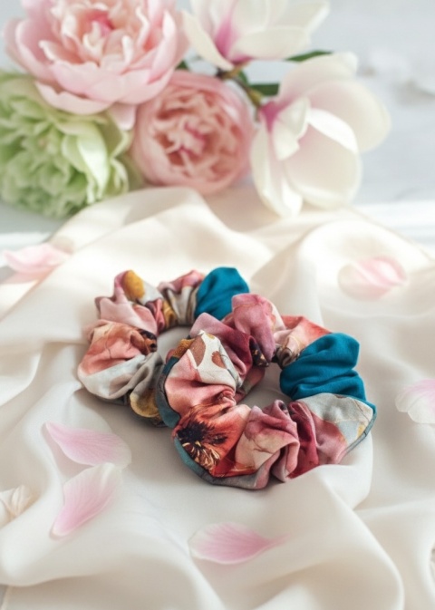 Scrunchie/Frotka MAXI – Bloom – zestaw 2 szt