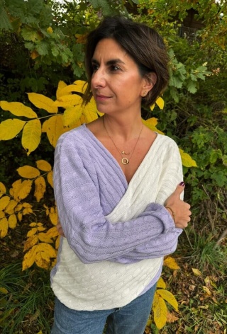 Sweterek kopertowy Soft Embrance Lavender