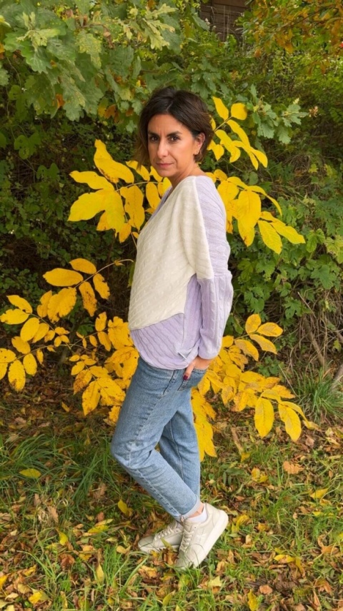 Sweterek kopertowy Soft Embrance Lavender