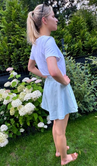 Spodenki lniane Sway RETRO SAGE