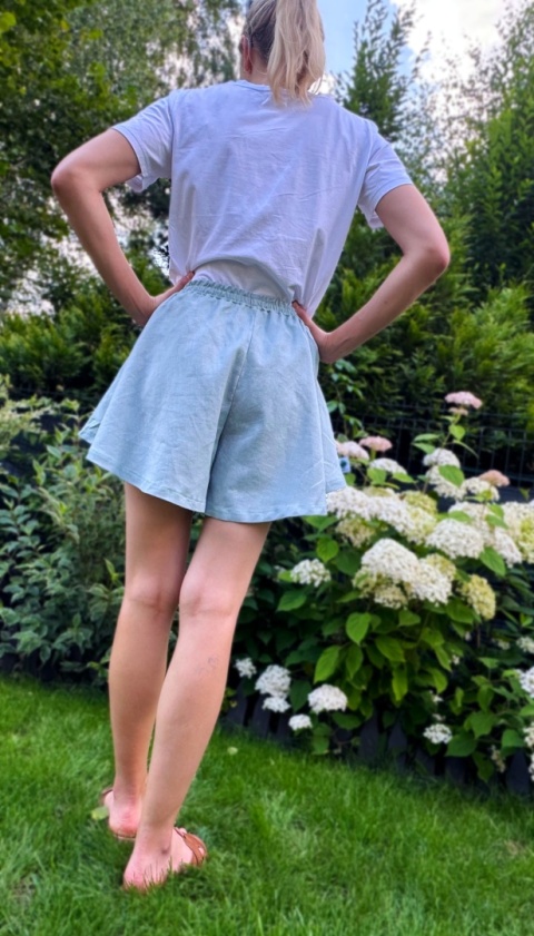 Spodenki lniane Sway RETRO SAGE
