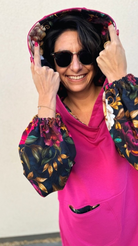 Sukienka bawełniana SOFT WHISPER Amarant