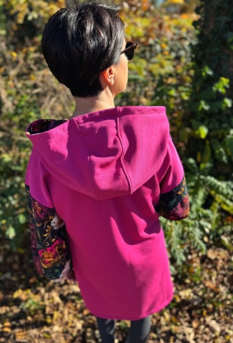 Sukienka bawełniana SOFT WHISPER Amarant